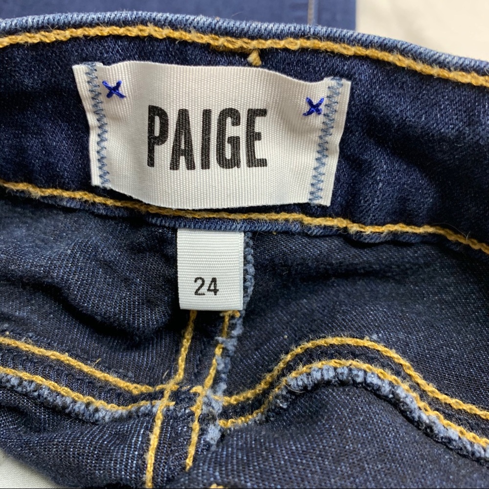Paige Vertugo Ultra Skinny dark wash jeans 24 - Picture 6 of 8